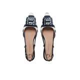Slingback donna Mimma in tessuto a righe Blue MIMMA BLUE ROBERTO FESTA 