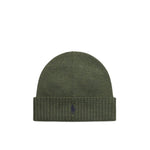 Berretto in lana con Pony Olive 710886137 016 OLIVE POLO RALPH LAUREN 