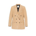 Giacca doinna Josie in pelle scamosciata Beige JOSIE CHE26 AVORIO TAGLIATORE 