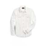 Camicia uomo Buffalo Western in popeline Bianco 782911286 001 RRL 