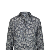 Abito Camicia Lungo in Cotone fantasia Blue ZELDA 2429 MILK 