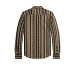 Camicia uomo western in jacquard Slim Fit Brown 782P05193 001 RRL 