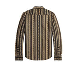 Camicia uomo western in jacquard Slim Fit Brown 782P05193 001 RRL 