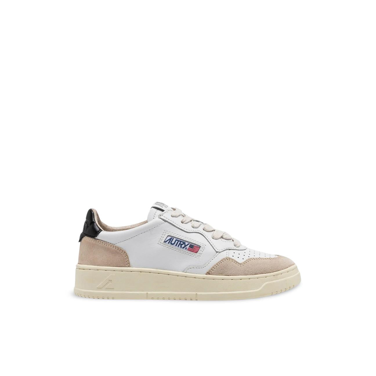 Sneakers uomo Medalist Low in pelle e suede Nero AULM LS21 AUTRY 