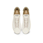 Sneakers uomo Dallas Low in pelle Bianco e Verde Militare ADLM MR21 AUTRY 