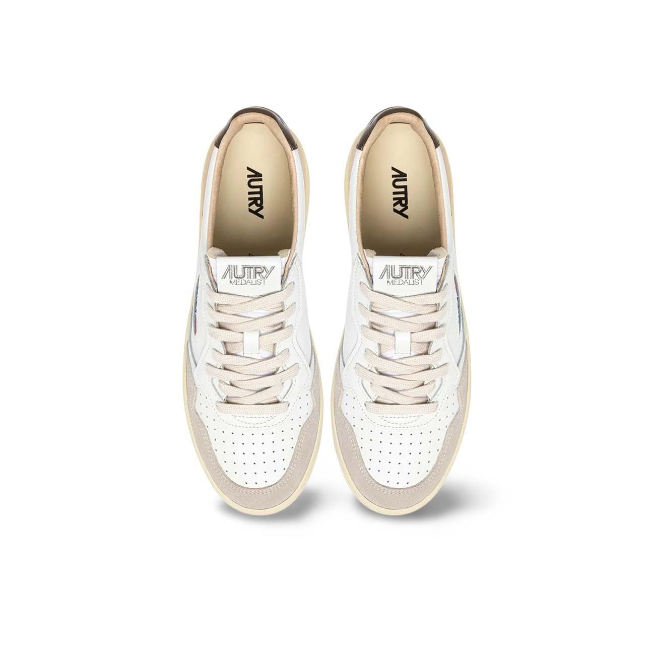 Sneakers uomo Medalist Low LS15  in pelle e suede Marrone AULM LS15 AUTRY 