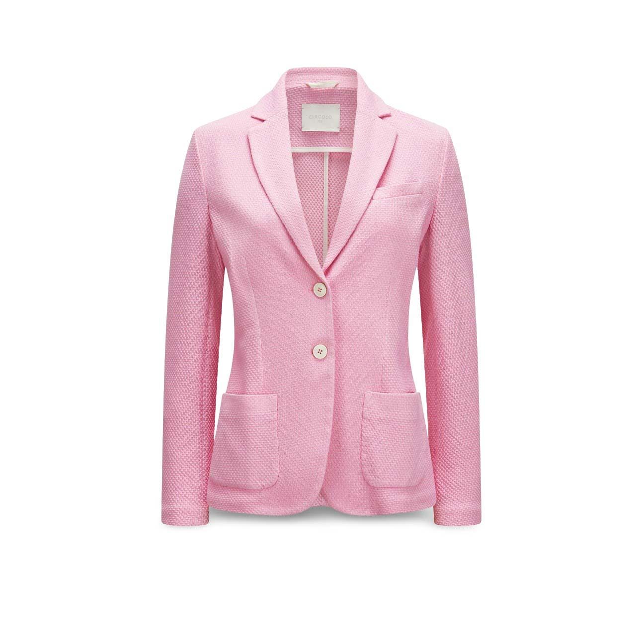 Giacca donna Slim  monopetto Rosa FD3867 1265 CIRCOLO1901 