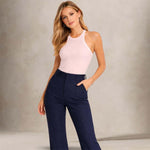 Top donna a coste Rosa FD3902 1095 CIRCOLO1901 