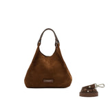 Borsa donna Dua in pelle scamosciata Cognac BS9779 CMPL 14283 GIANNI CHIARINI 