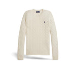 Maglia donna girocollo in lana e cashmere Bianco 211971865001 AUTHENTIC CREAM POLO RALPH LAUREN 