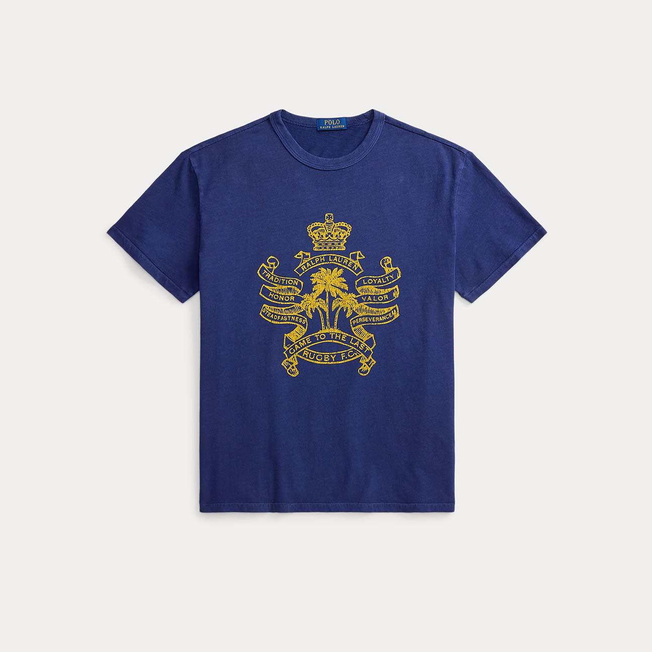 T-Shirt uomo con grafica Blue 710B13523 001 POLO RALPH LAUREN 