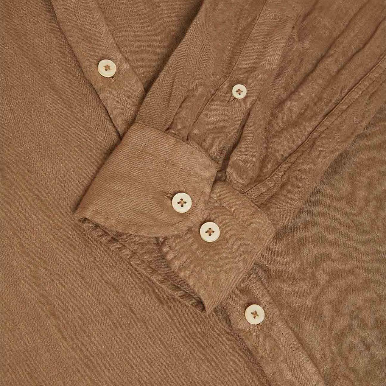 Camicia uomo in lino Bradford Tabacco BRAD TC TC162 M04 B.D. BAGGIES 