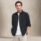 Overshirt uomo in cotone Blue MOS0281 NY91 NAVY BARBOUR 