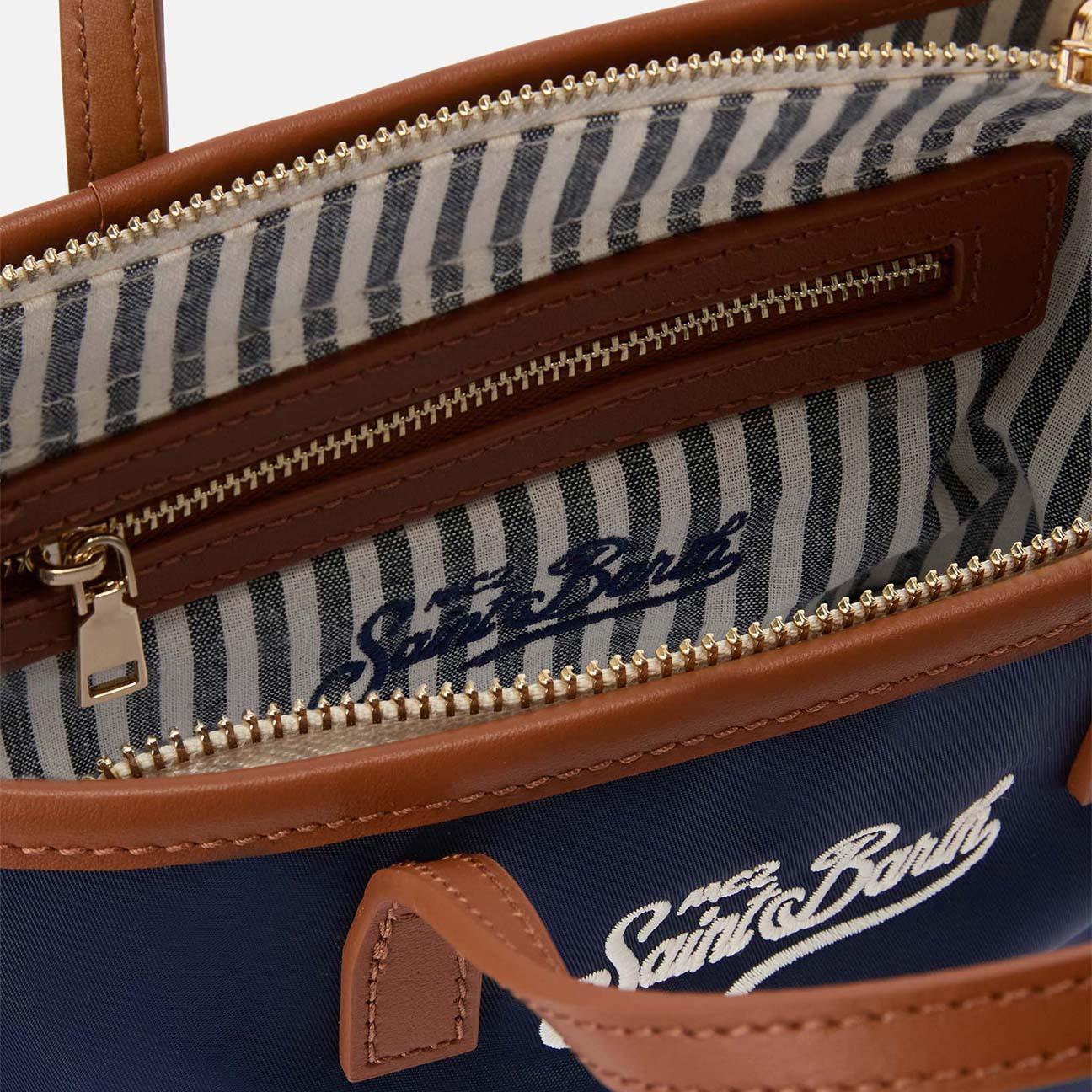 Borsa donna mini City Bag in nylon  Blue CB0005 00288L  0018 MC2 SAINT BARTH 