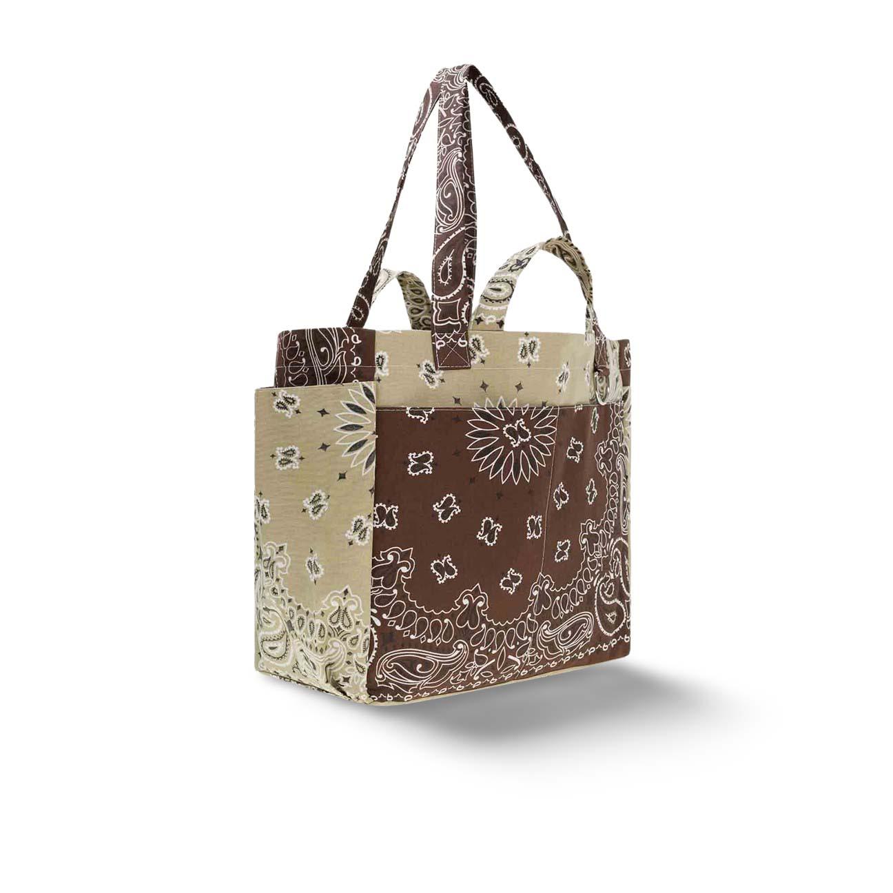 Borsa Picnic  in bandana matelassè Marrone CASACPICNI BEIGE BROWN CALL IT BY YOUR NAME 