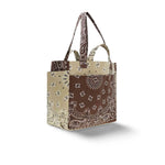Borsa Picnic  in bandana matelassè Marrone CASACPICNI BEIGE BROWN CALL IT BY YOUR NAME 