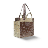 Borsa Picnic  in bandana matelassè Marrone CASACPICNI BEIGE BROWN CALL IT BY YOUR NAME 