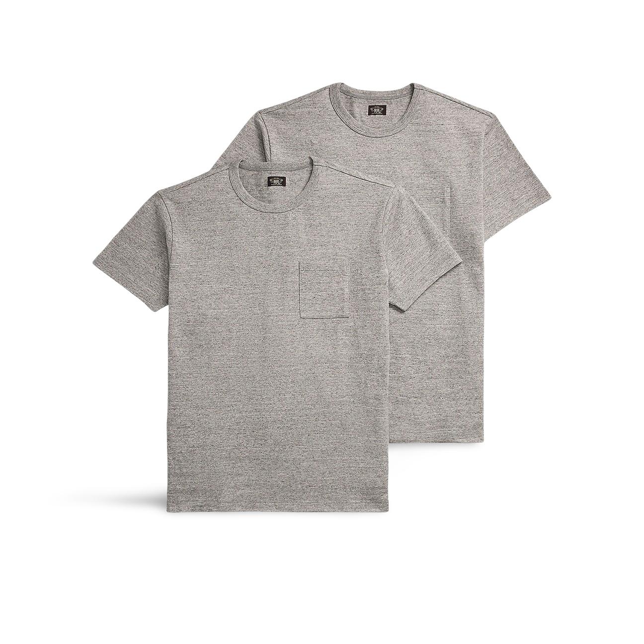 T-Shirt uomo Pack in jersey Grey Melange <BR/><BR/><BR/> 782932093001 GREY HEATHER RRL 