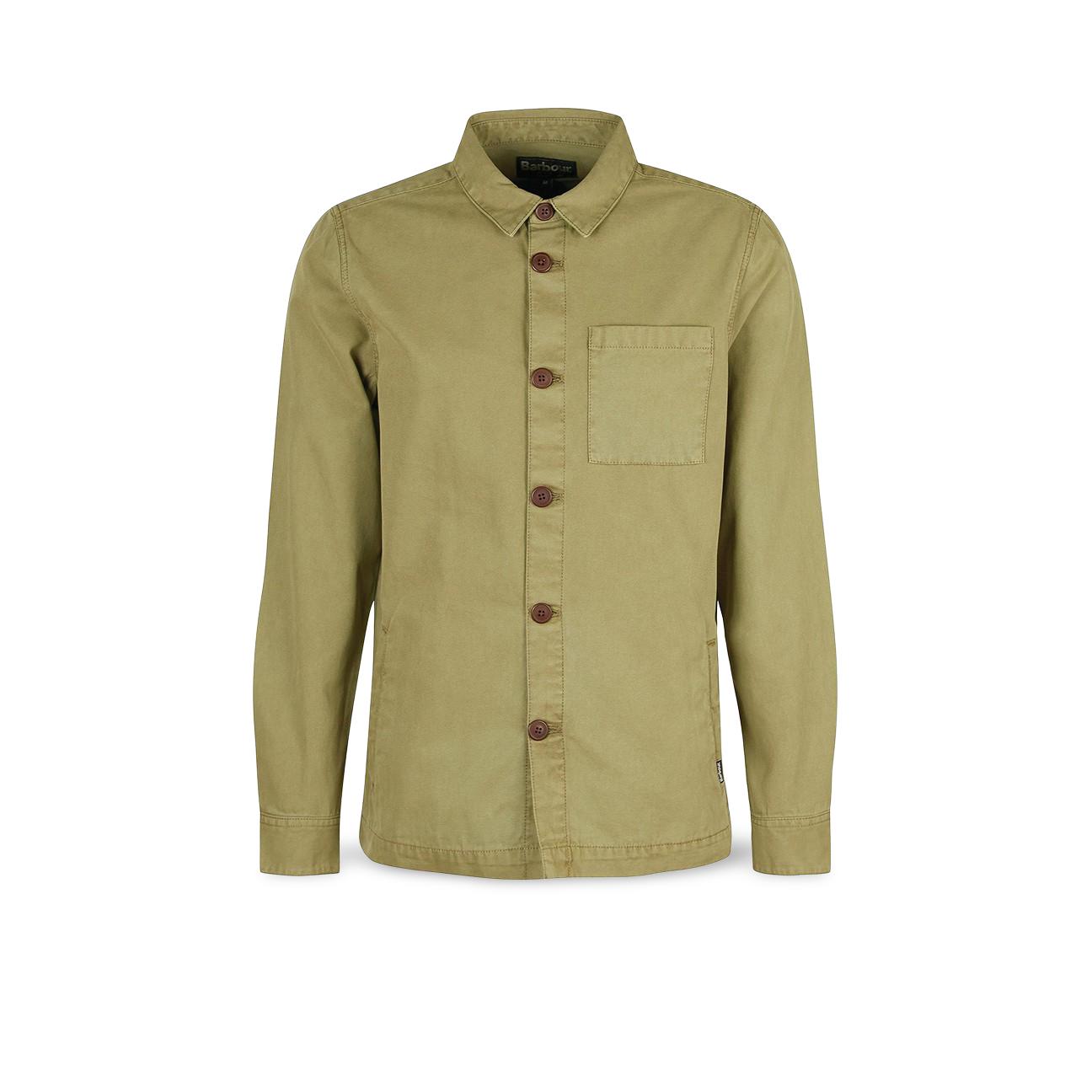 Overshirt uomo in cotone Olive MOS0281 OL31 BLE OLIVE BARBOUR 