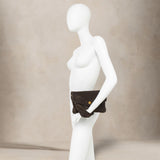 Borsa donna Mirea in pelle scamosciata Moka BS12031 CM NASPM 974 GIANNI CHIARINI 