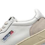 Sneakers uomo Medalist Low LS33  in pelle e suede Bianco AULM LS33 AUTRY 