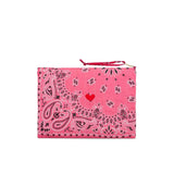 Pochette in bandana matelassè Rosa CAPOCHETTE STRAWBERRY CALL IT BY YOUR NAME 