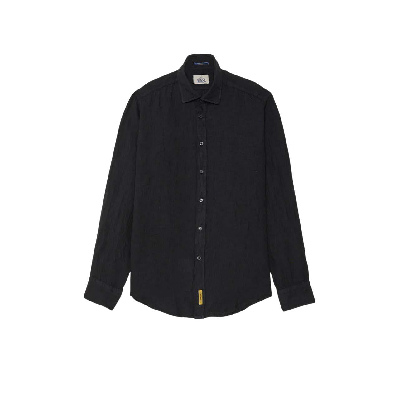 Camicia uomo in lino Bradford Nero BRAD TC TC162 283 B.D. BAGGIES 