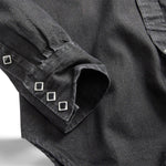 Camicia uomo western in denim Slim Fit Black 782911285001 BLACK RRL 