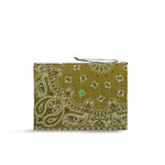 Pochette in bandana matelassè Green Bronze CAPOCHETTE GREEN BRONZE CALL IT BY YOUR NAME 