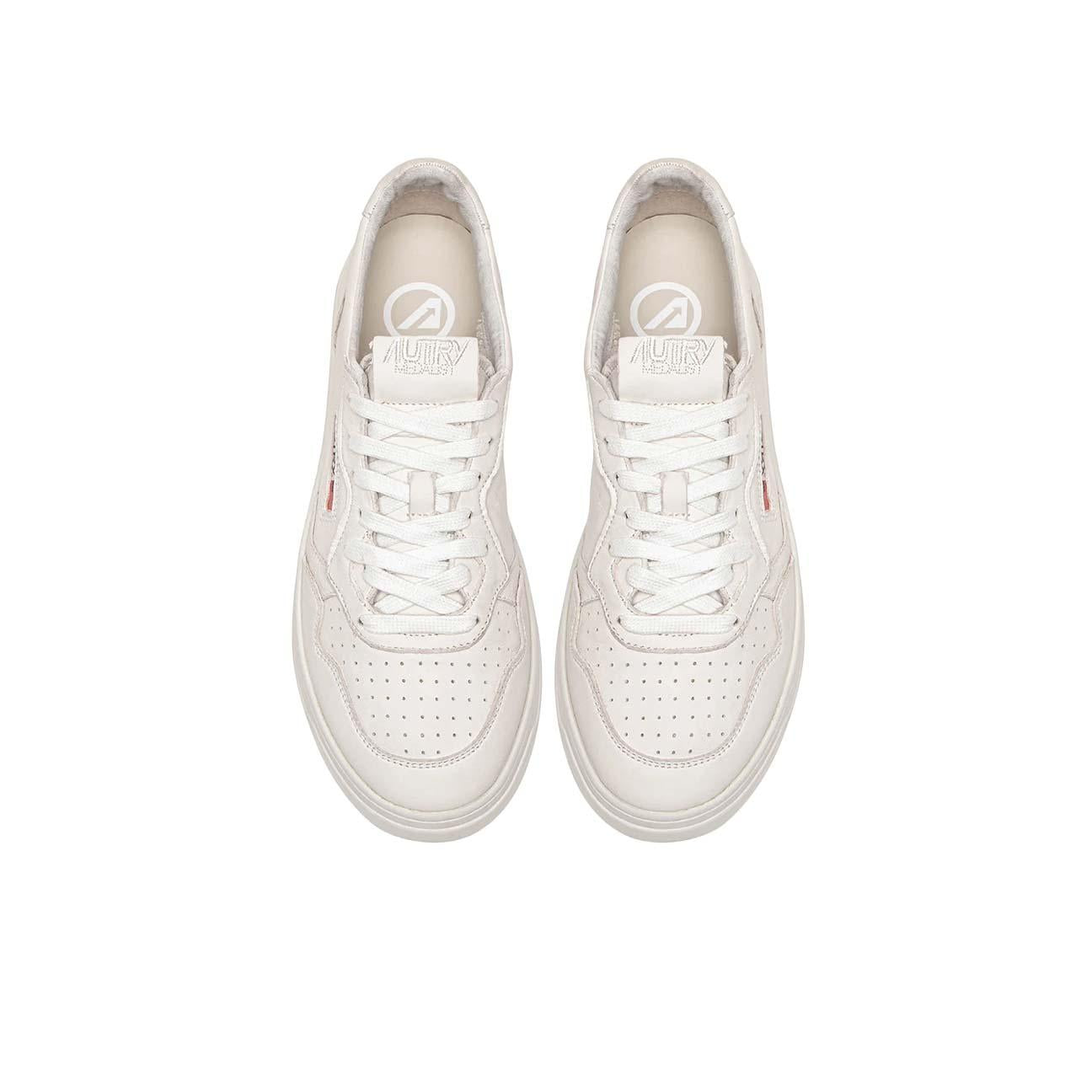 Sneakers uomo Medalist Low in nappa Soft Bianco Ottico  <BR/> AULM SG10 AUTRY 