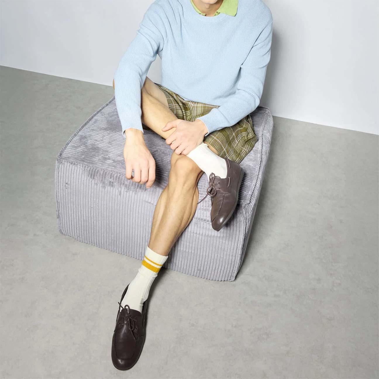 Slim Boat uomo in pelle Marrone<BR/><BR/> SLIMBOAT U D BROWN SPERRY 
