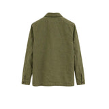 Overshirt uomo in lino St Malo Verde Militare ST MALO LINO MILITARY CHESAPEAKE'S 