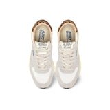 Sneakers donna Reelwind Low Bianco e Leopardo WWLW EP01 AUTRY 