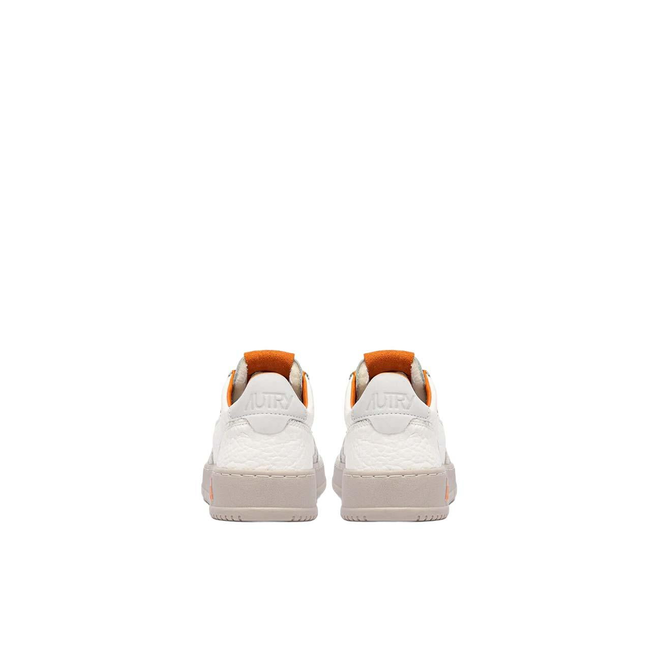 Sneakers uomo Medalist Low in pelle Ensign N13 Bianco Arancio AULM NE13 AUTRY 
