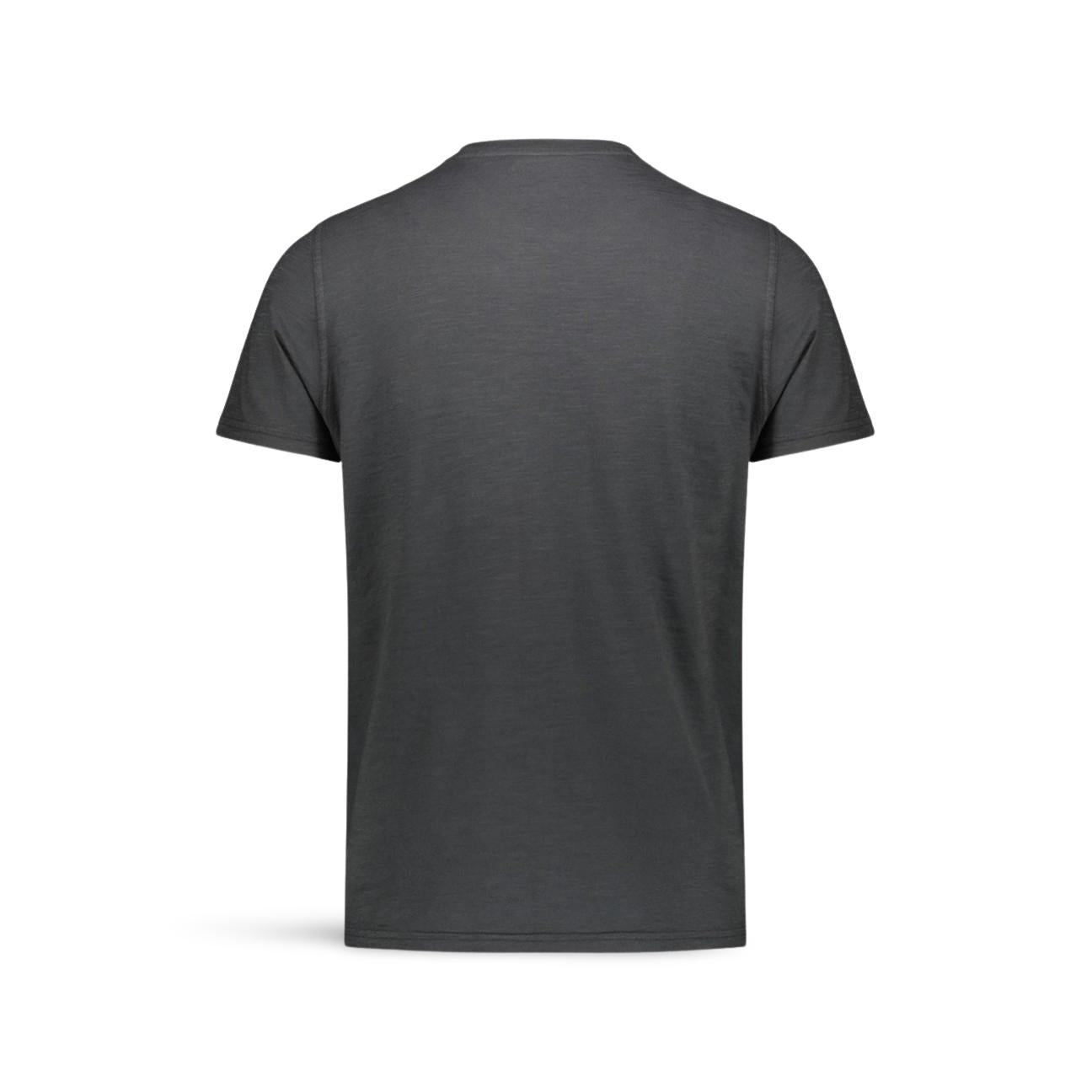 T-Shirt uomo in cotone con taschino Nero Lavato BLKM 1001 FADED BLACK BL'KER 