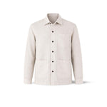 Overshirt uomo in lino St Malo Ivory ST MALO LINO IVORY CHESAPEAKE'S 