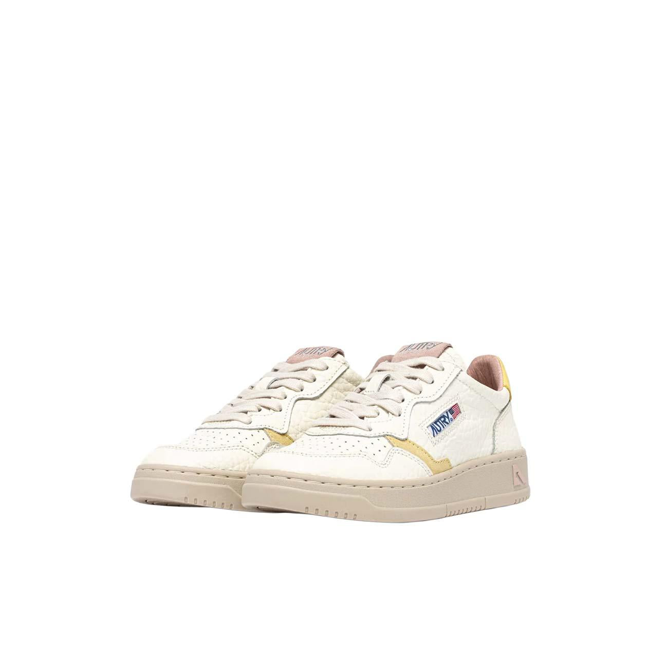 Sneakers donna Medalista Low in pelle Lemon e Silk AULW NE14 AUTRY 