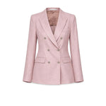 Giacca donna Parigi doppiopetto in lana seta  Rosa JPARIGI10B 440062 Y3228 TAGLIATORE 