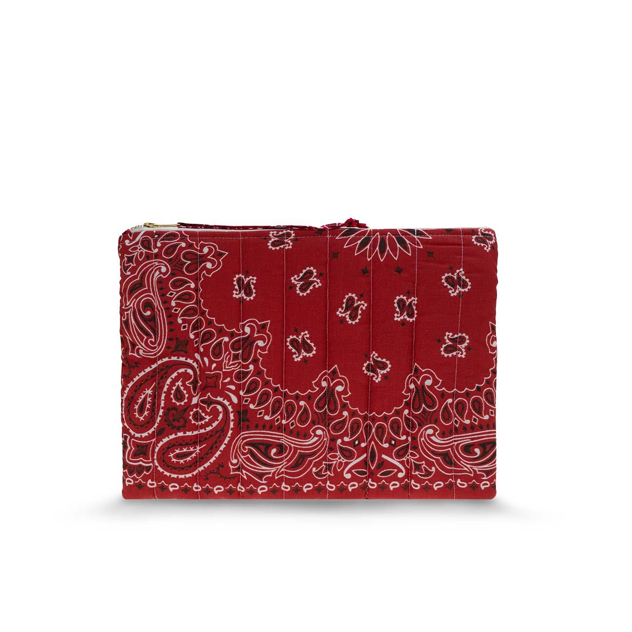 Pochette in bandana matelassè Rosso CAPOCHETTE VINT REAL CALL IT BY YOUR NAME 