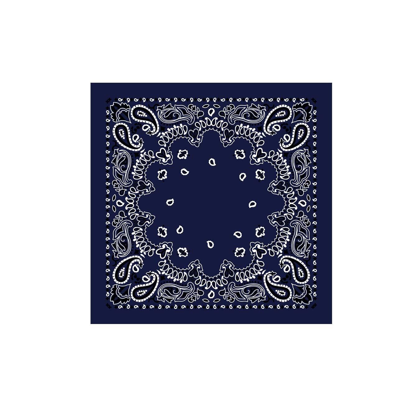 Bandana in cotone Blue COT BANDANA NAVY DESTIN 