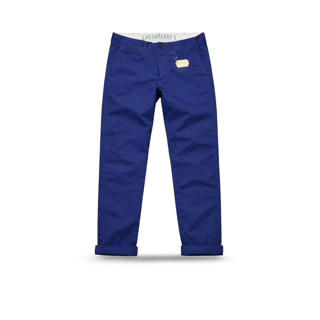 Pantalone uomo Officier Chino Blue Royal OFFICIER CHINO INDACO CHESAPEAKE'S 