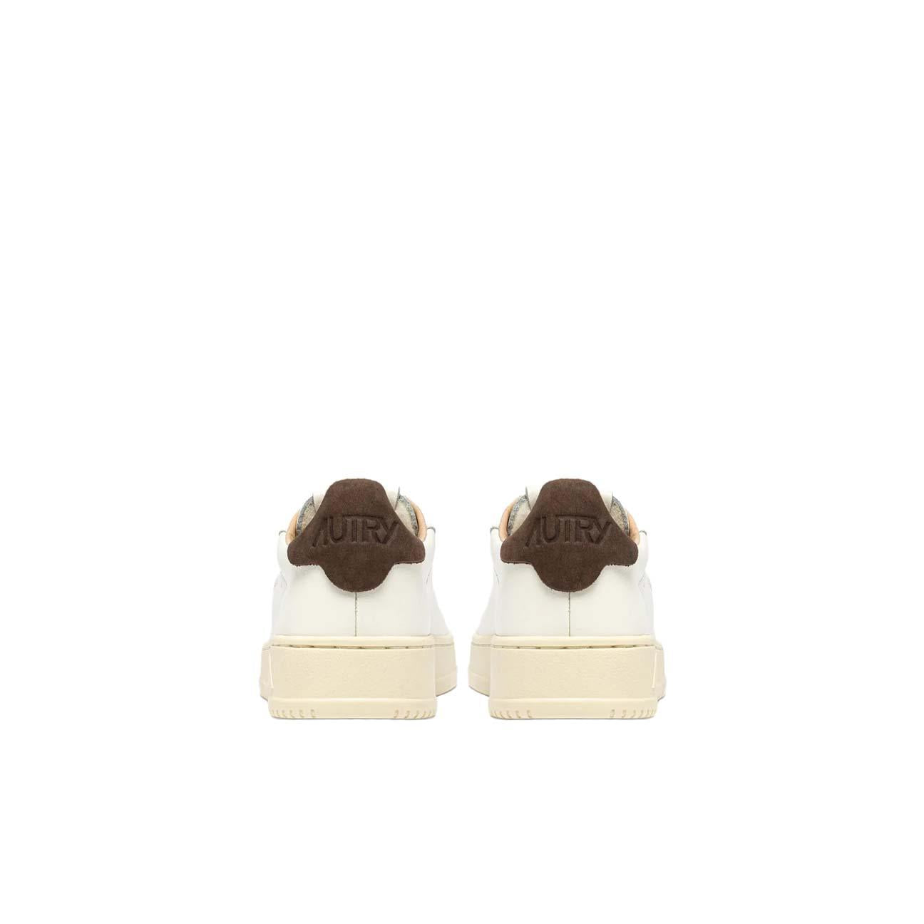 Sneakers uomo Dallas Low in pelle Bianco e Morel ADLM MR22 AUTRY 