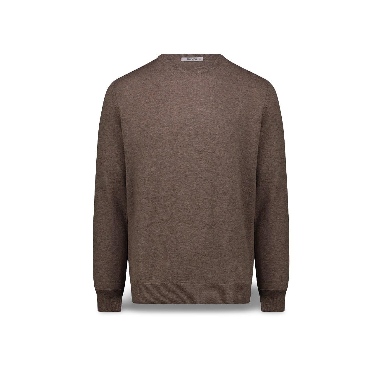KANGRA Maglia da uomo in lana Marrone