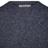 KANGRA Maglia da uomo moulinè Blue