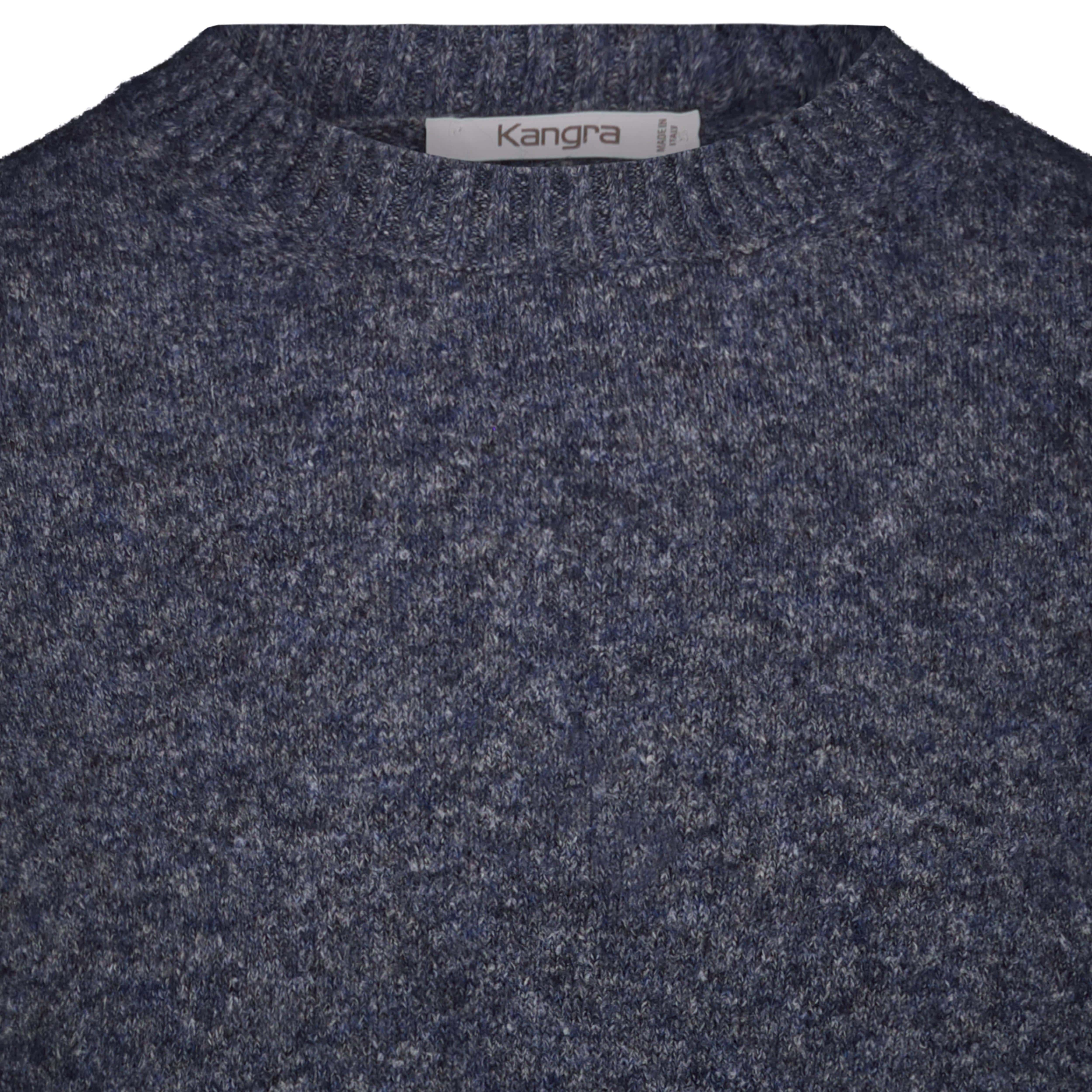 KANGRA Maglia da uomo moulinè Blue