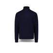 Pull col roulé homme bleu