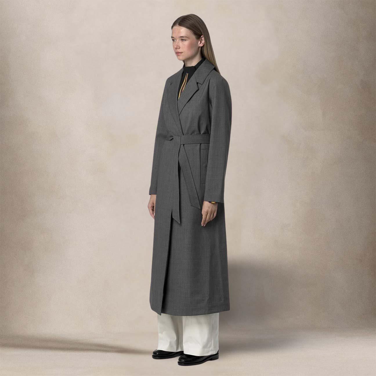 KWAY Cappotto donna Jorace grisaglia Grigio