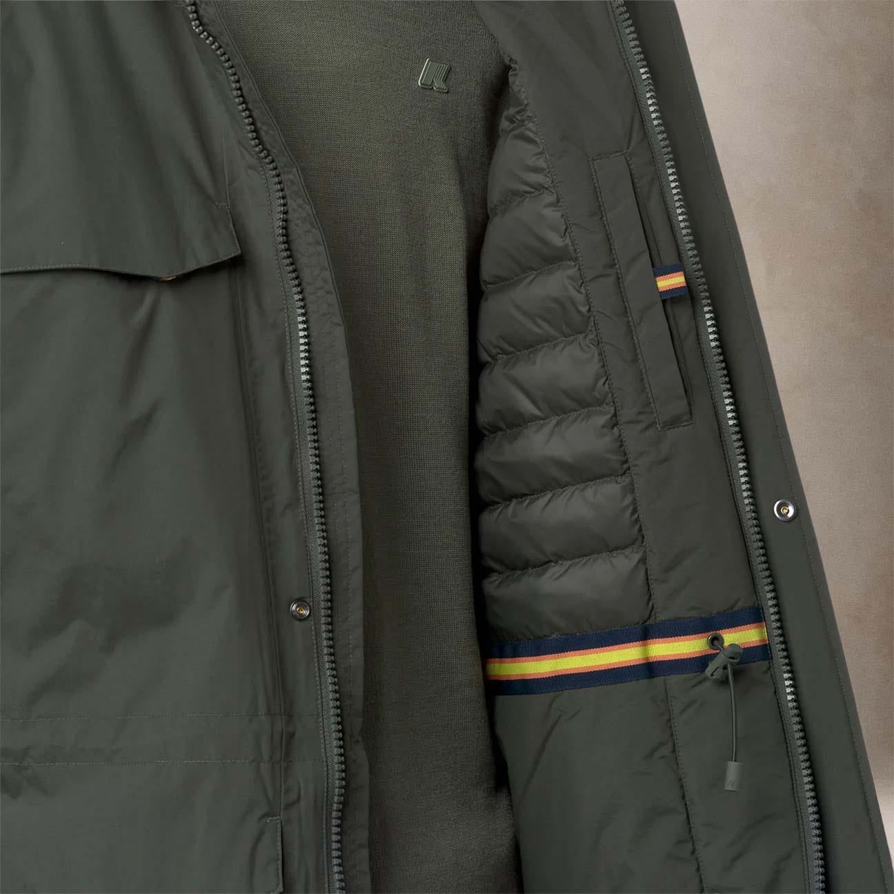 KWAY Field jacket uomo Manuel Ottoman Verde Miliatre