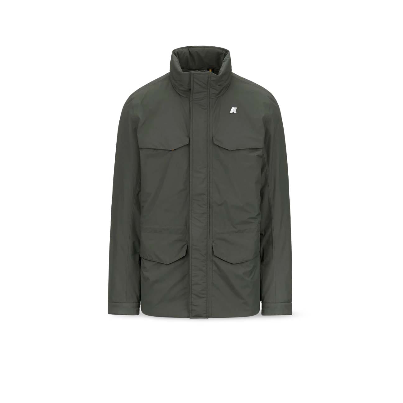 KWAY Field jacket uomo Manuel Ottoman Verde Miliatre