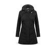 Giacca donna midi Mathy Bonded Jersey Nero